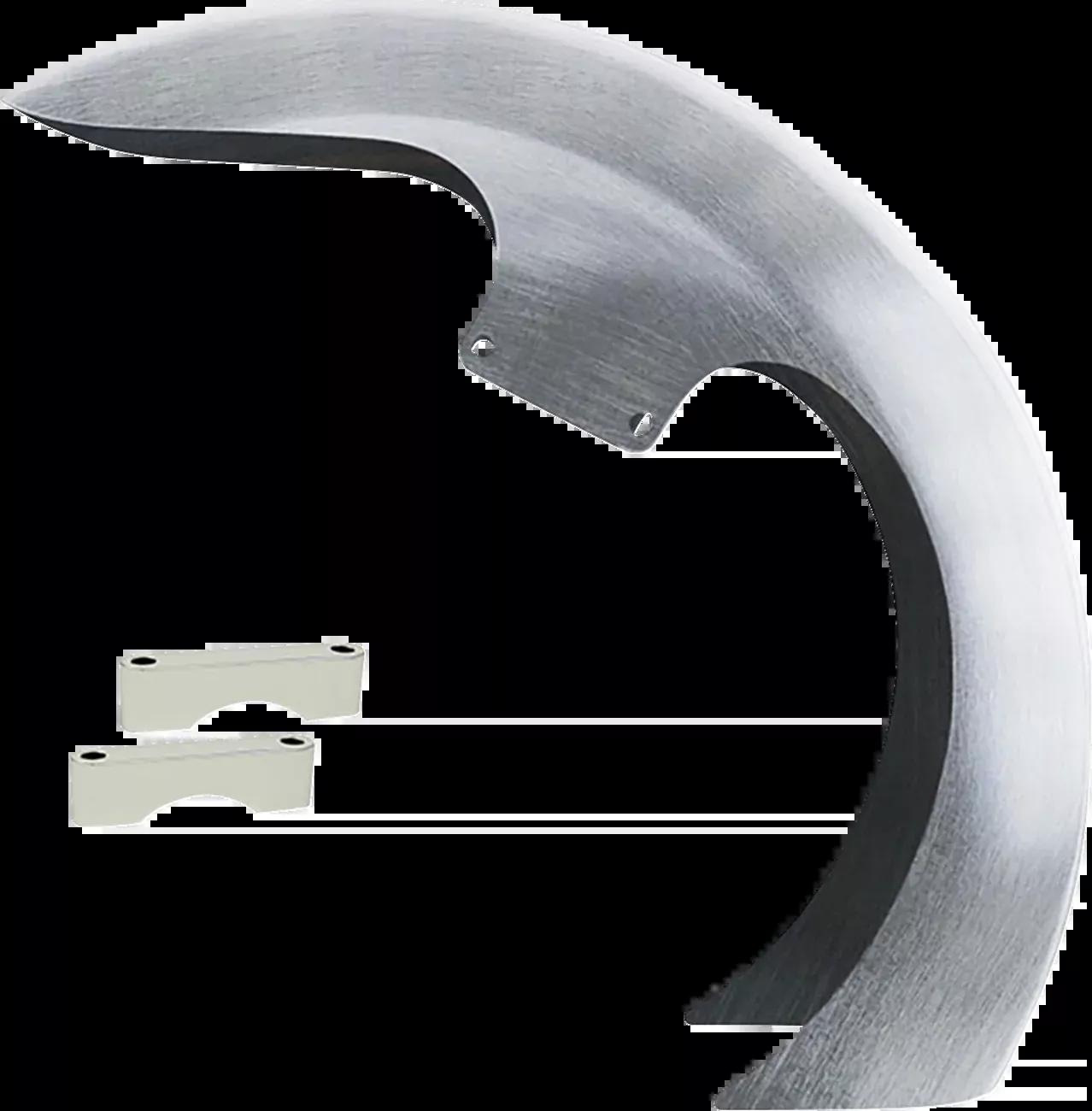 Paul Yaffe Bagger Nation DEI Front Fender – 16″-19″ Wheel – With Chrome Adapters – HD Touring