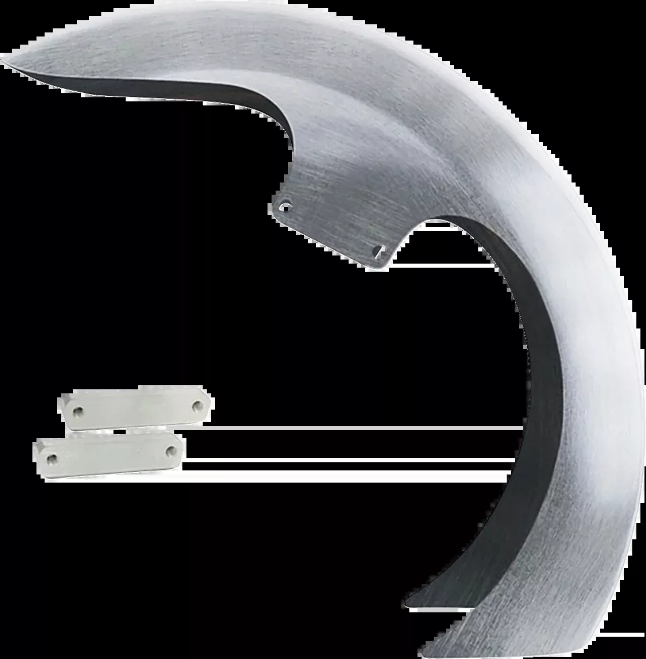 Paul Yaffe Bagger Nation DEI Front Fender – 16″-19″ Wheel – With Satin Adapters – HD Touring