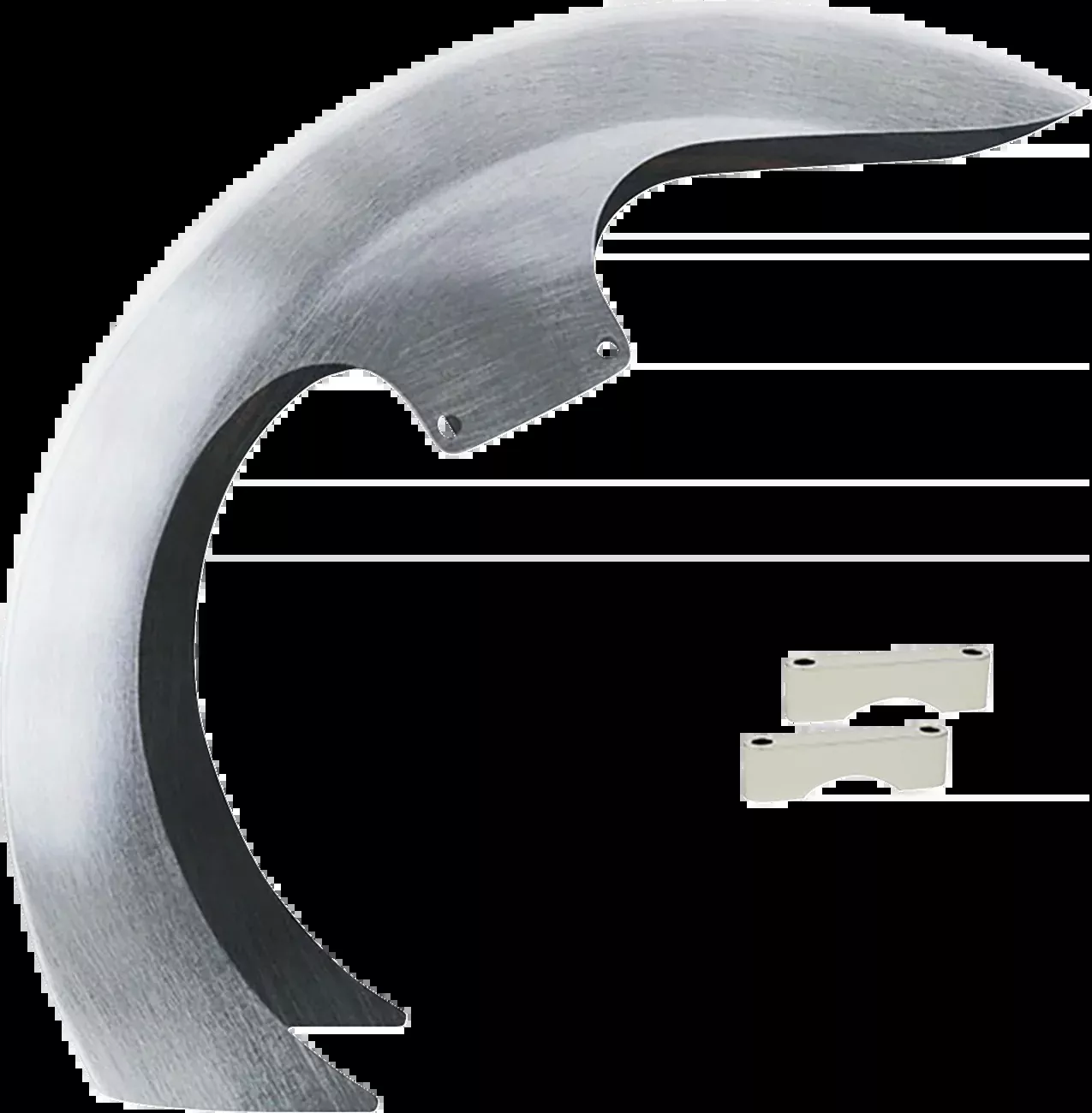 Paul Yaffe Bagger Nation DEI Front Fender – 23″ Wheel – With Chrome Adapters