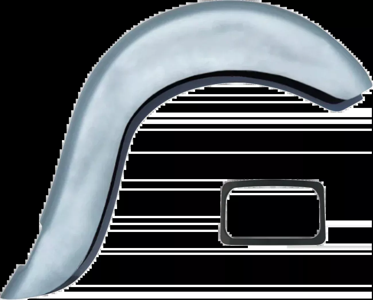 Paul Yaffe Bagger Nation El Rey Rear Fender – Black Plate Frame – HD Softail