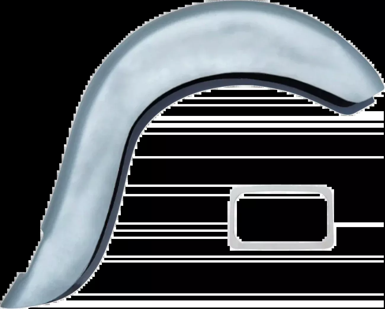 Paul Yaffe Bagger Nation El Rey Rear Fender – Chrome Plate Frame – HD Softail