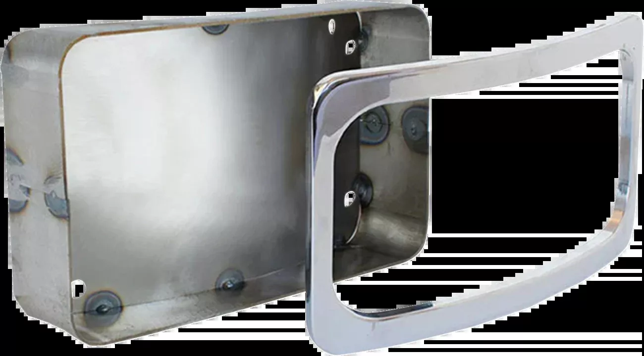 Paul Yaffe Bagger Nation License Plate Box - Chrome