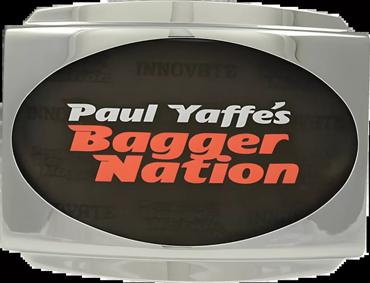 Paul Yaffe Bagger Nation License Plate Frame – Chrome