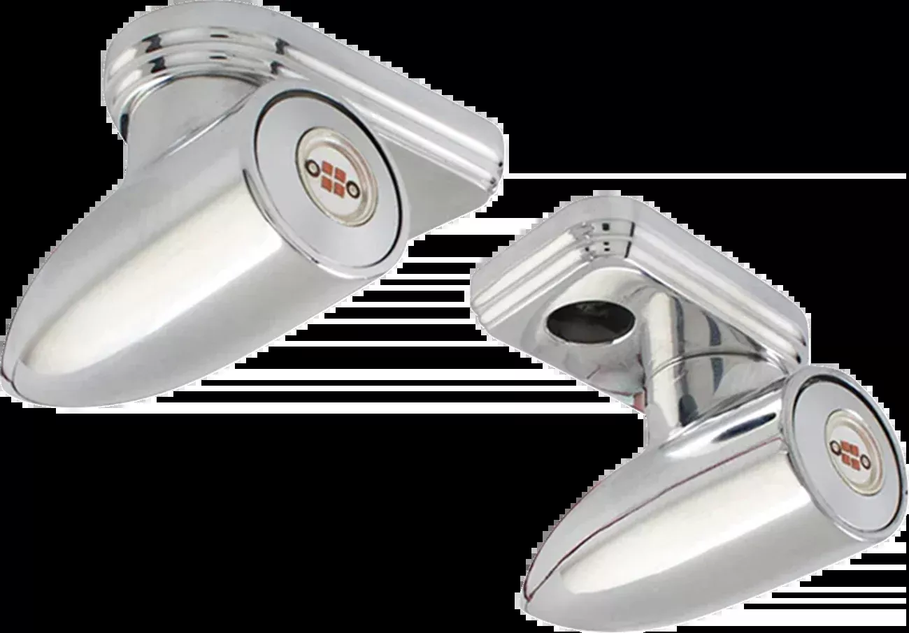 Paul Yaffe Bagger Nation Lightning Bullet Pro - Amber/White - Chrome