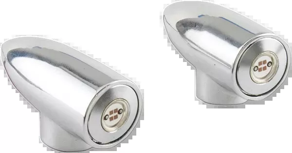 Paul Yaffe Bagger Nation Marker Lights – Lightning Bullet – Amber – Chrome