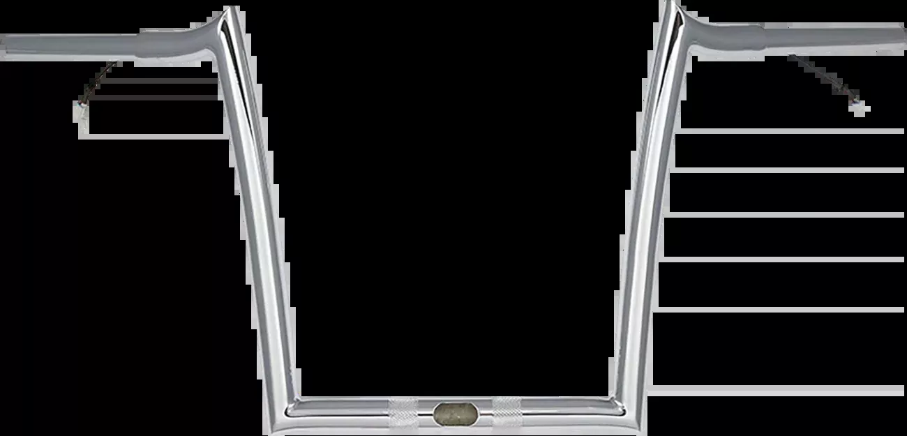 Paul Yaffe Bagger Nation Pre-Wired Handlebar – OEM – 12″ – Chrome