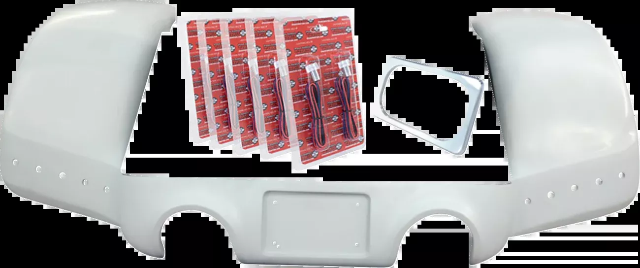 Paul Yaffe Bagger Nation Pro Street Rear Fender – Chrome Plate Frame – Dual Outlet
