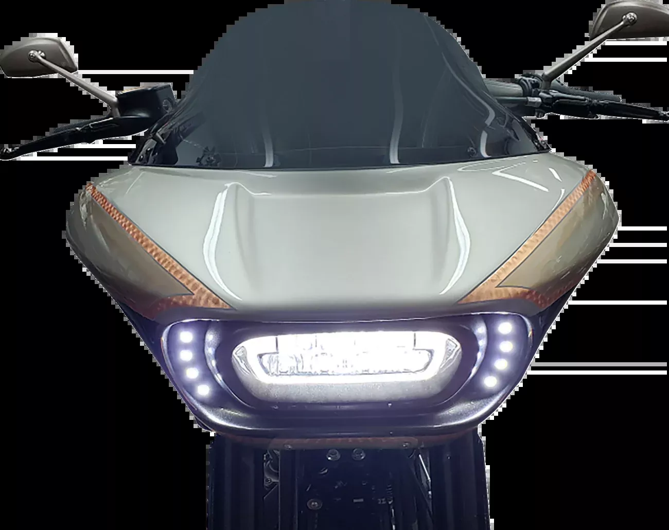 Paul Yaffe Bagger Nation Quad Pod Running Light Kit – Fairing Mounted – Black