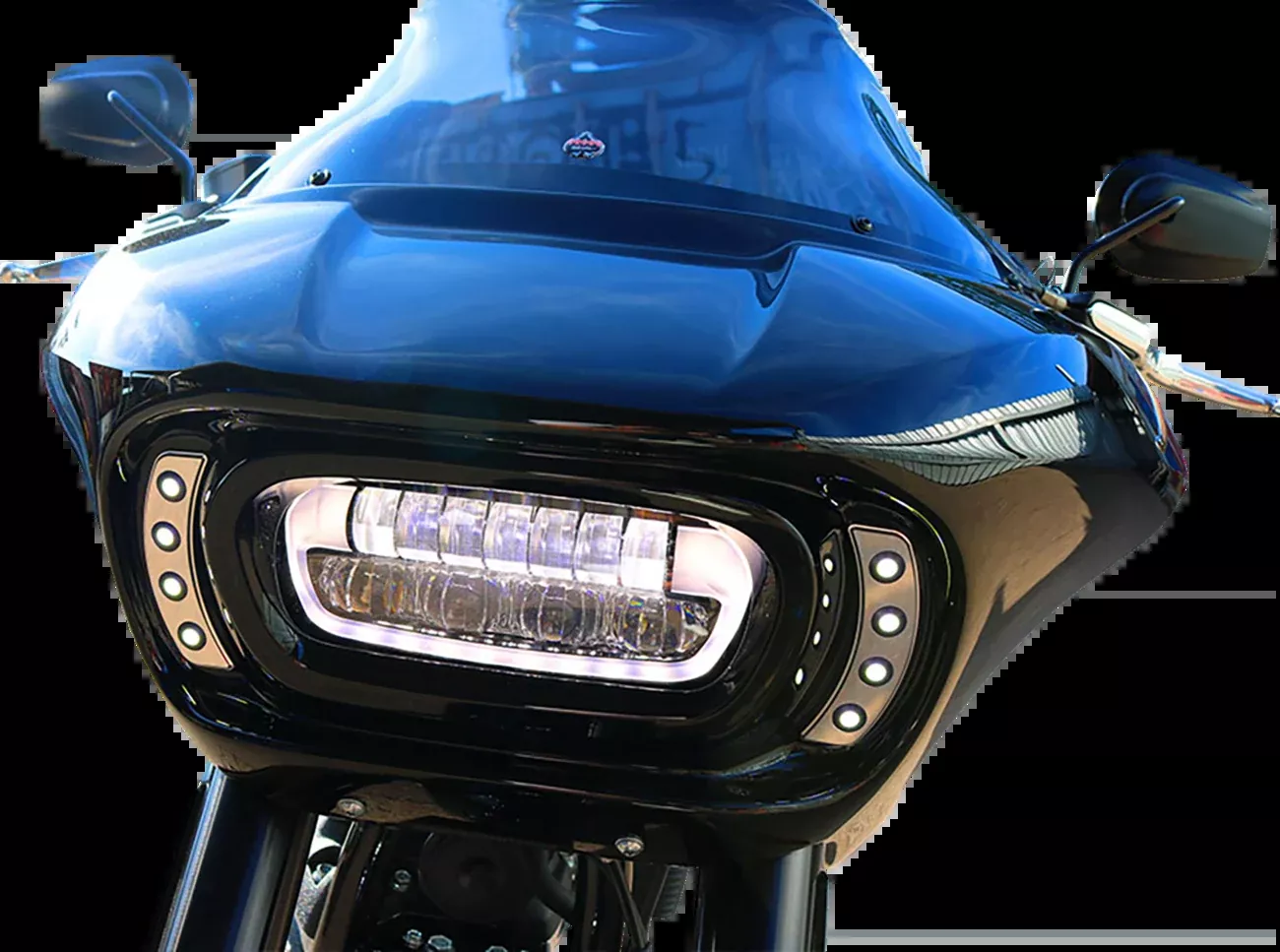 Paul Yaffe Bagger Nation Quad Pod Running Light Kit – Fairing Mounted – Chrome