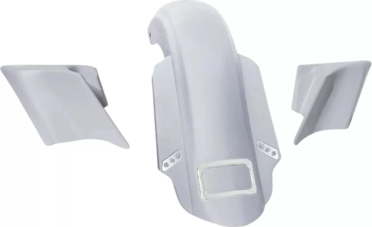 Paul Yaffe Bagger Nation Rear Fender Kit – With Side Covers – Chrome Plate Frame – Thunder Bolts