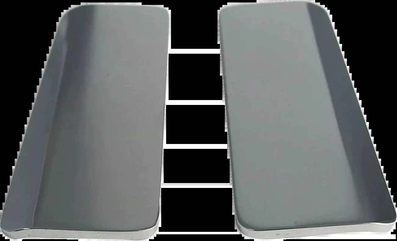 Paul Yaffe Bagger Nation Saddlebag Skid Plates – Silver
