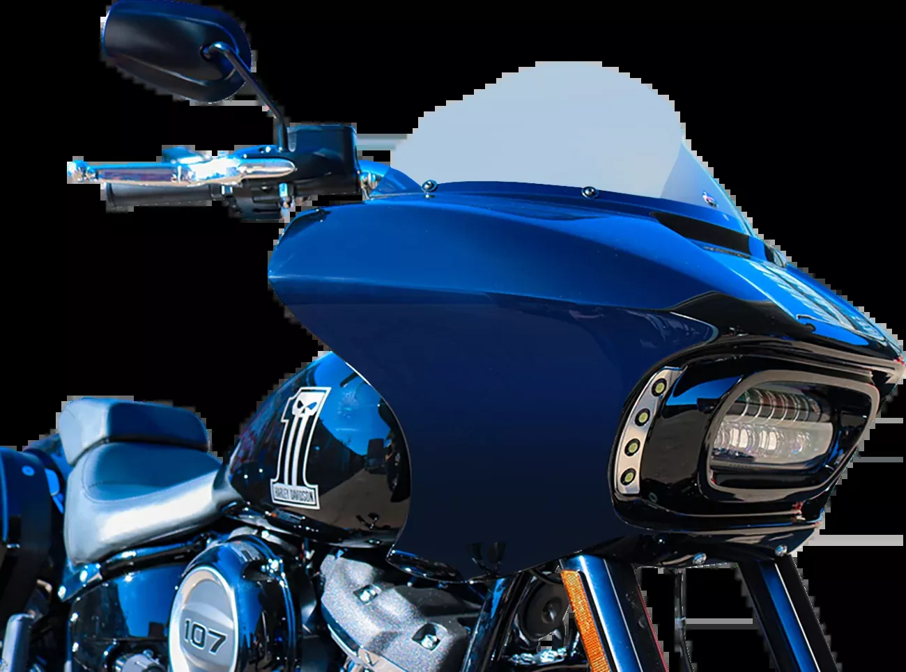Paul Yaffe Bagger Nation Sharknado Fairing – 9″ Windshield – Harley Davidson