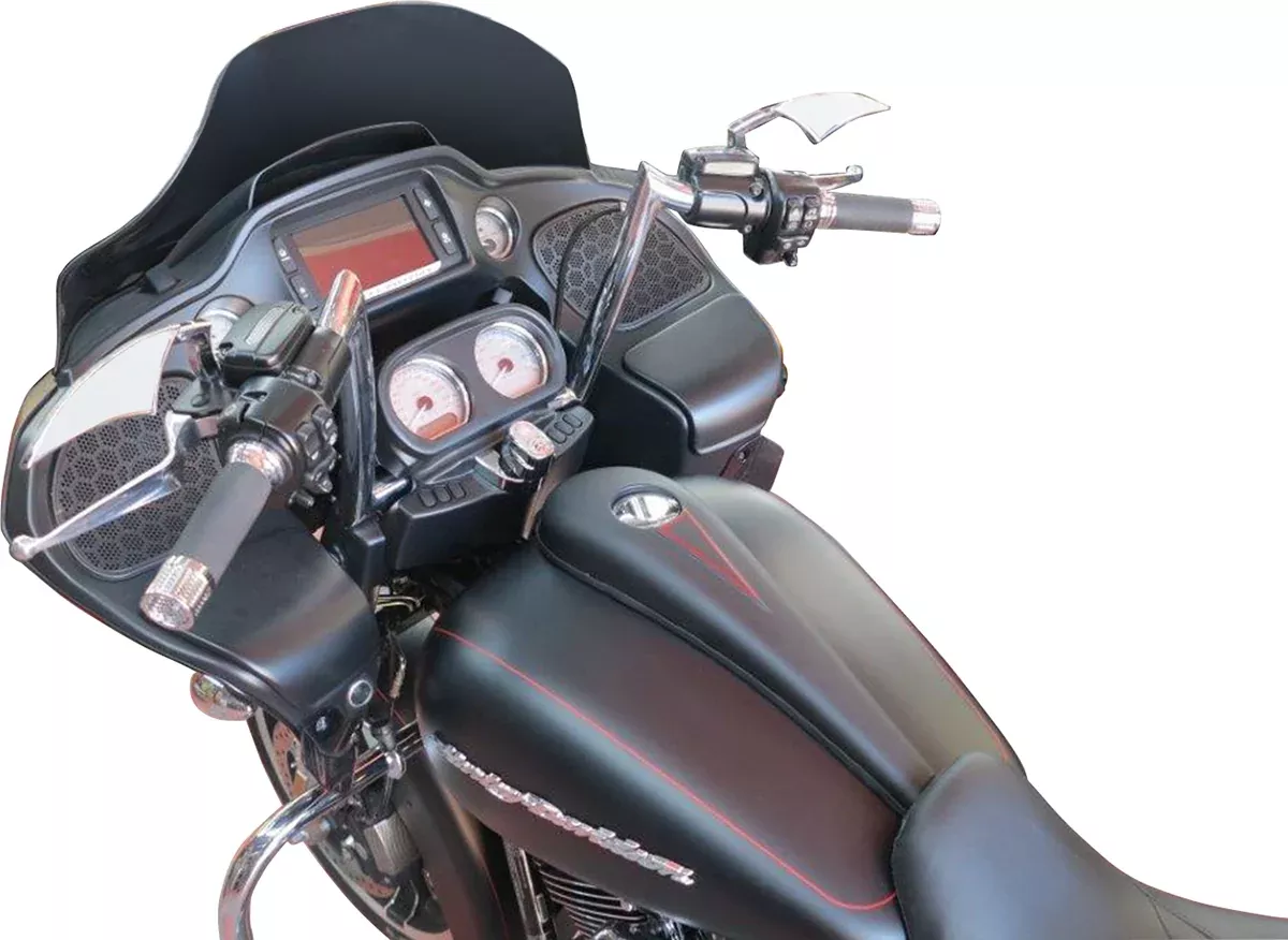 Paul Yaffe Bagger Nation Steel Dash Kit for 6-Gallon Tank – Gloss Black Powdercoat
