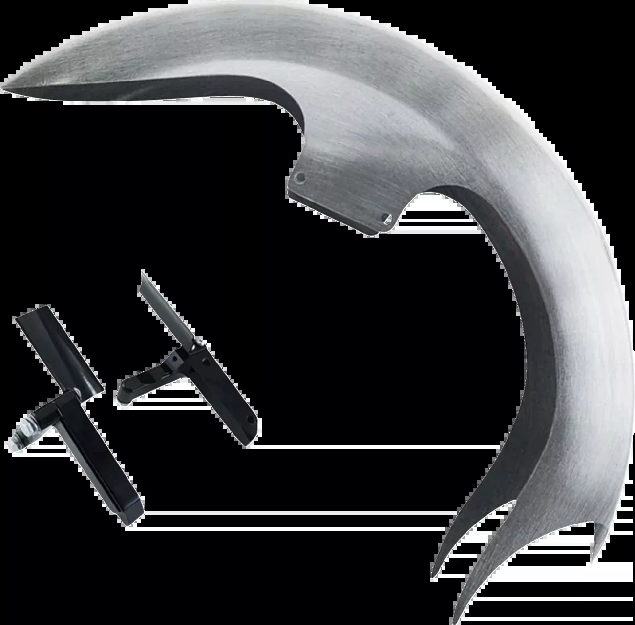 Paul Yaffe Bagger Nation Talon Front Fender – 18″ Wheel – With Inverted Fork Adapters – Debris Guards – HD Softail