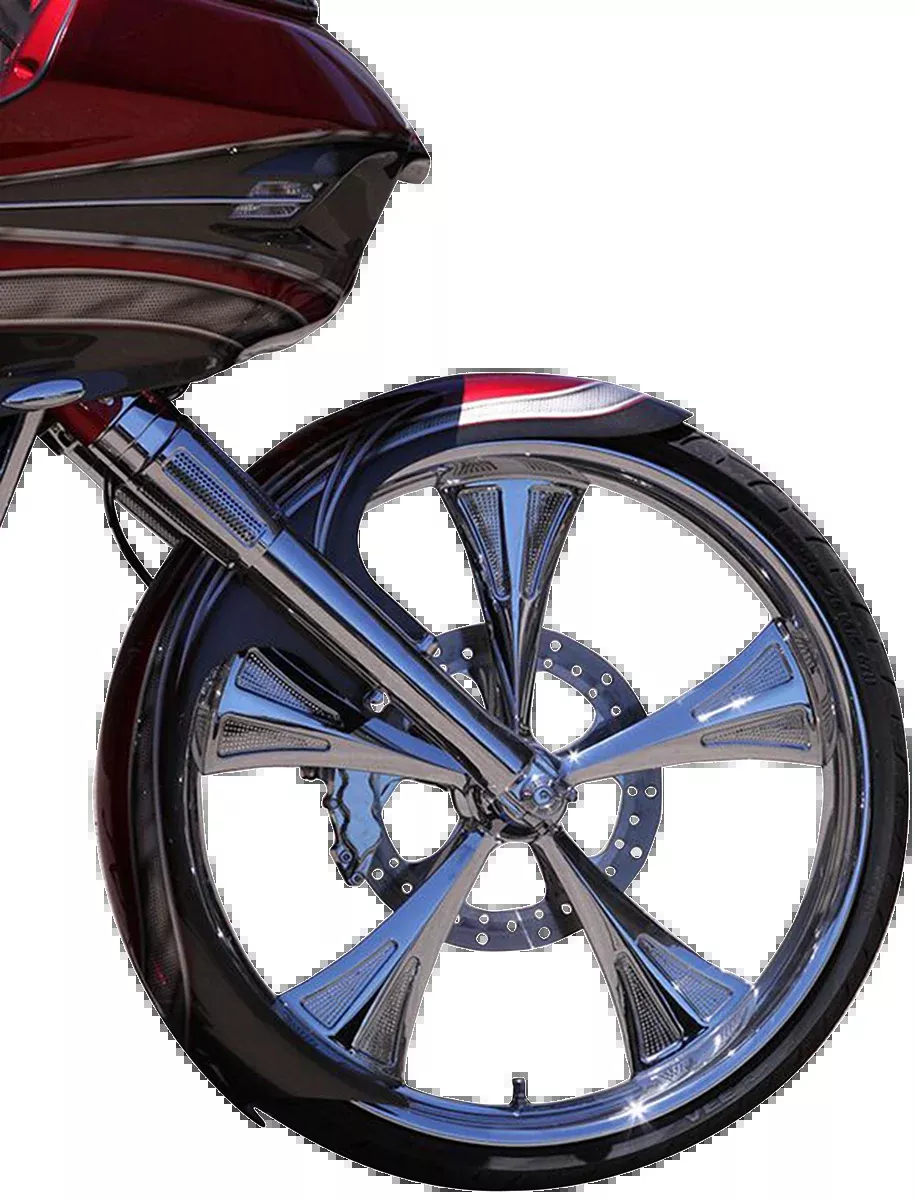 Paul Yaffe Bagger Nation Talon Front Fender - 21" Wheel - With Satin Adapters - HD Touring