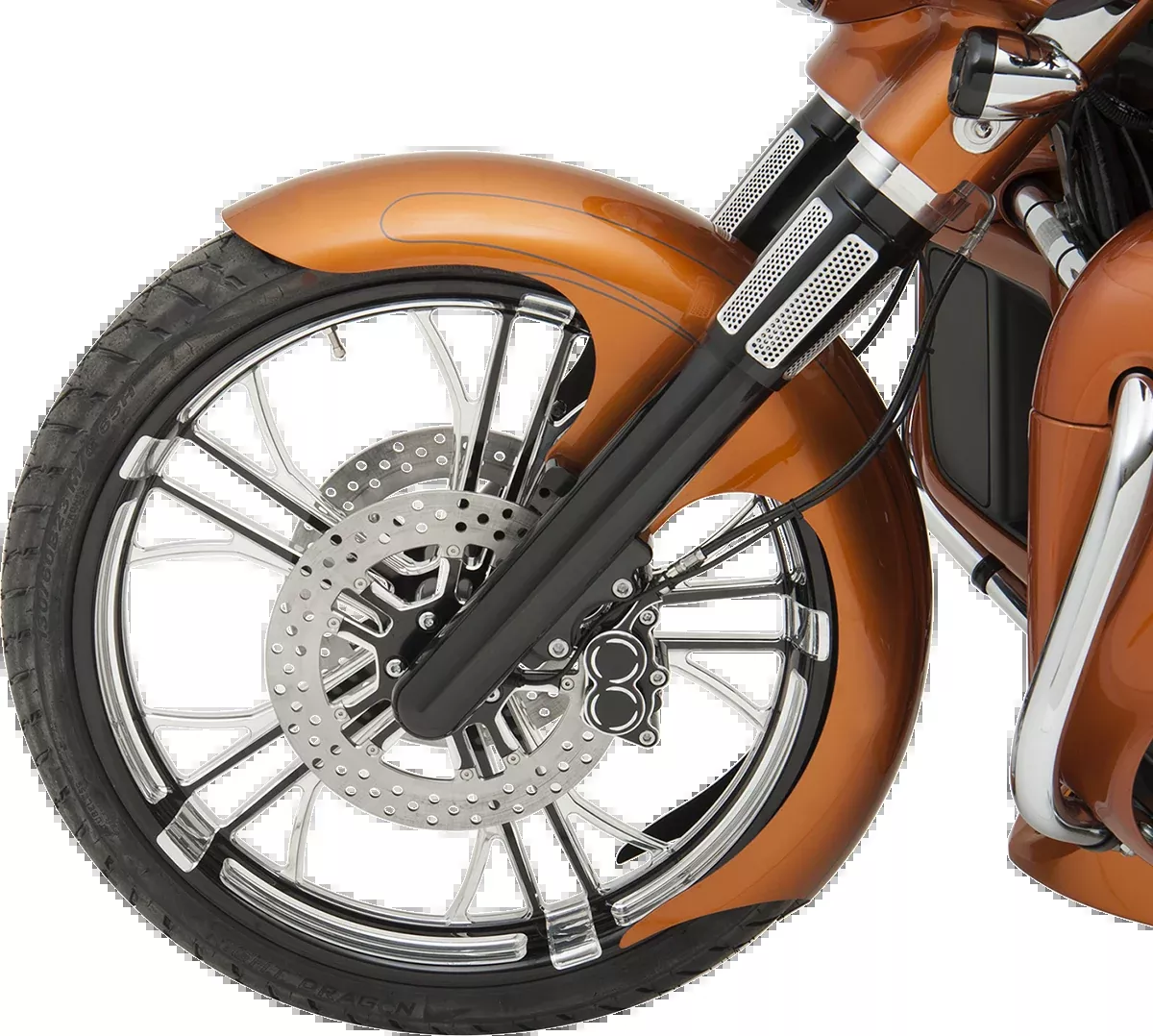 Paul Yaffe Bagger Nation Talon Front Fender - 23" Wheel - With Satin Adapters - HD Touring