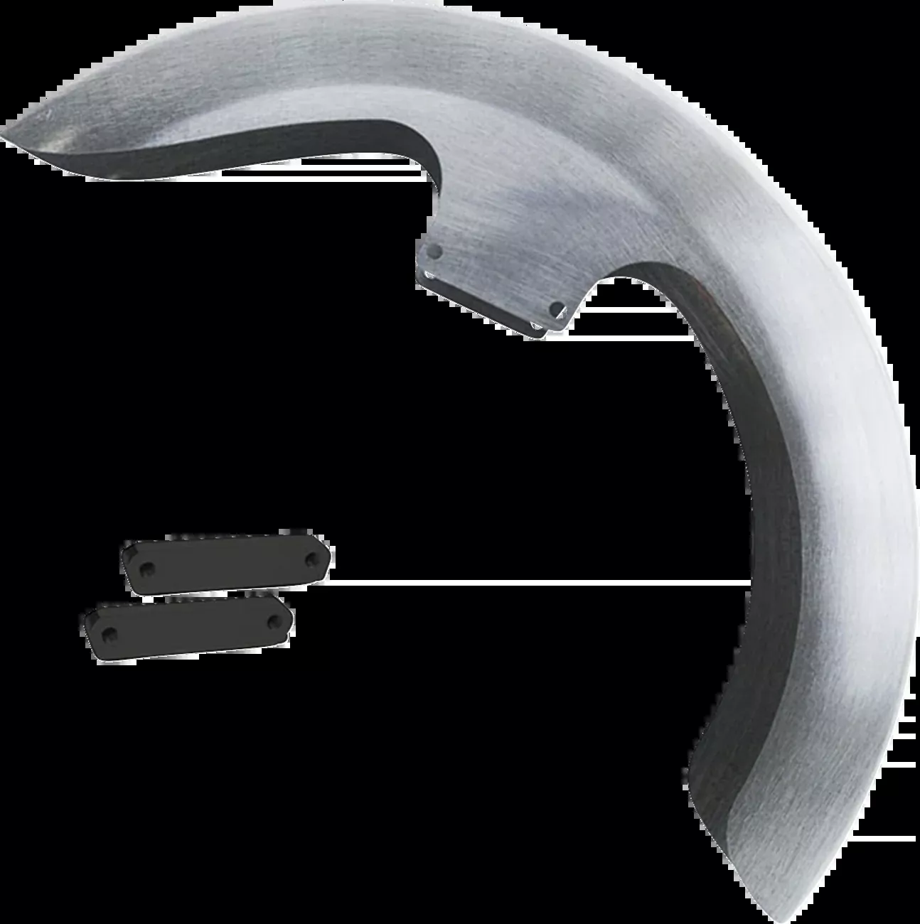 Paul Yaffe Bagger Nation Thicky Front Fender – 21″ Wheel – With Black Adapters
