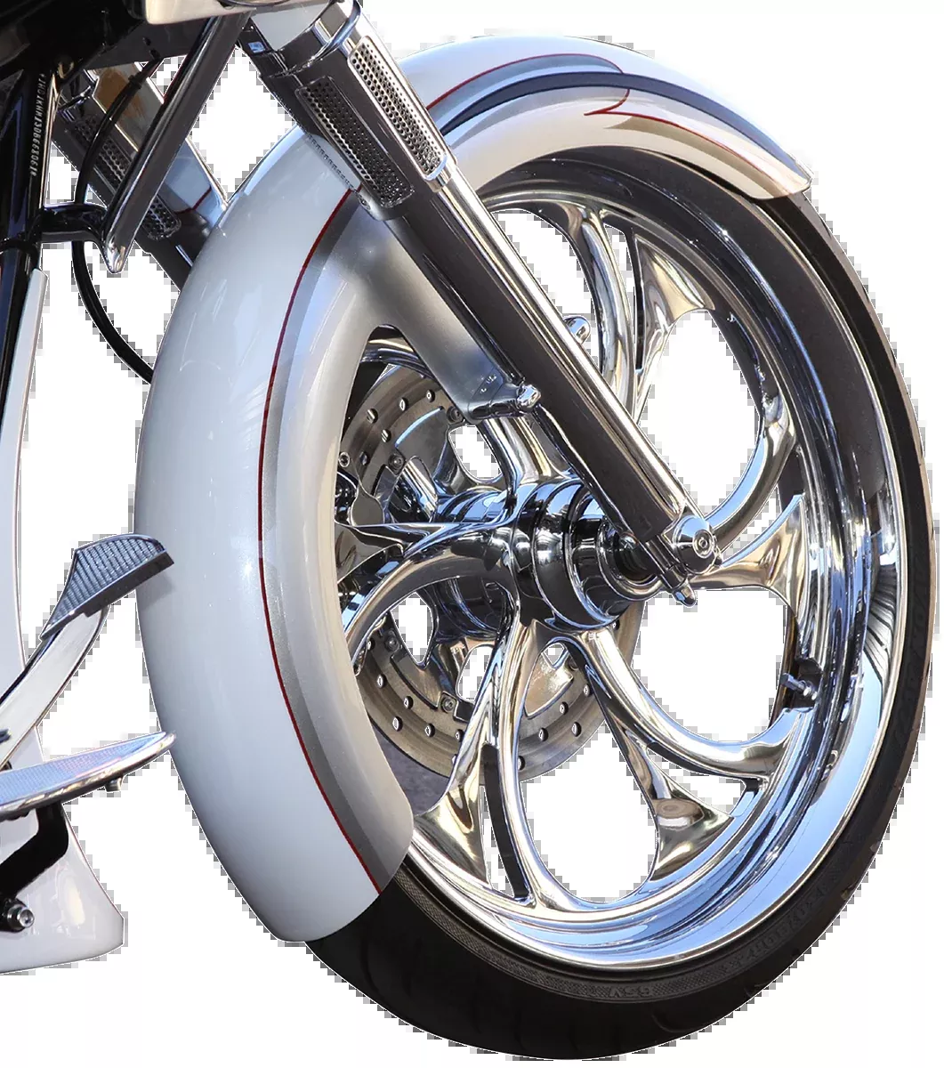 Paul Yaffe Bagger Nation Thicky Front Fender – 26″ Wheel – With Satin Spacers – HD – Touring/Trike