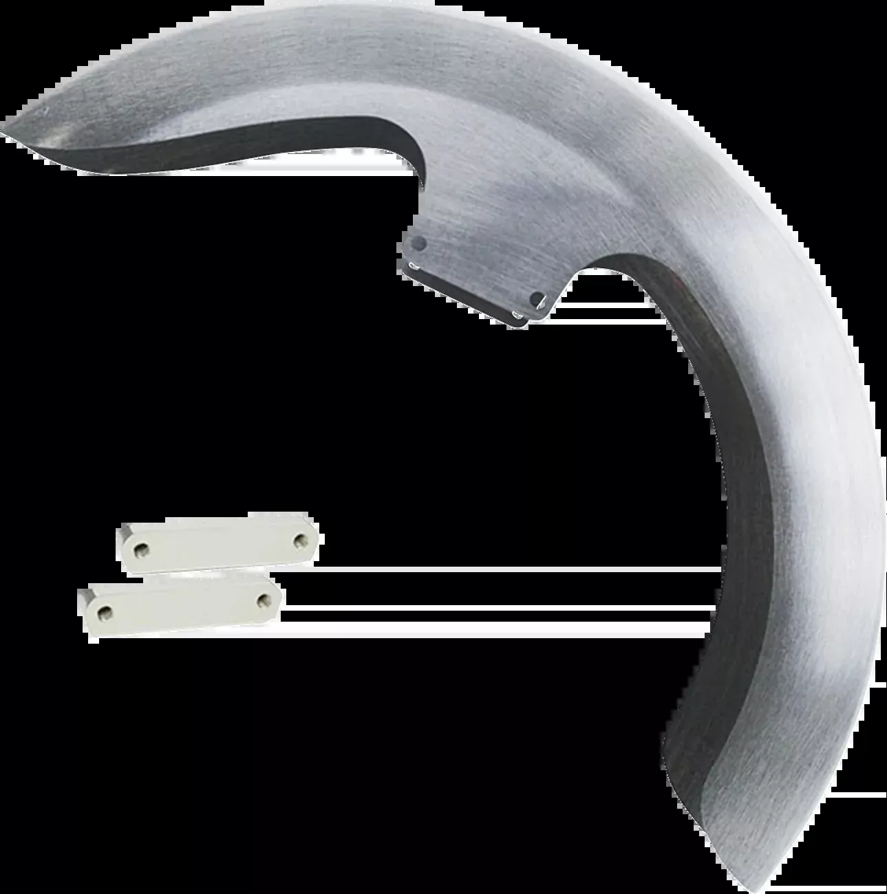 Paul Yaffe Bagger Nation Thicky Front Fender - OEM 16"-19" Wheel - With Chrome Adapters