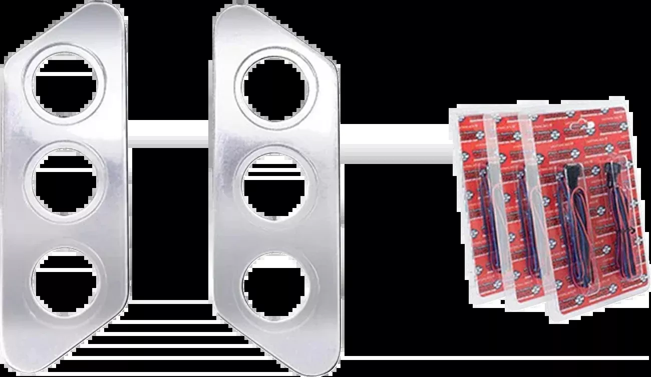 Paul Yaffe Bagger Nation Thunder-Pod Taillight Kit – Slanted – Chrome