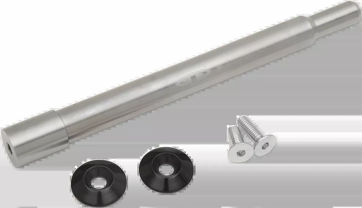 Paul Yaffe Bagger Nation Y-Axle with Smooth Style Axle Cover Kit – Custom – Front – Black – 25 mm