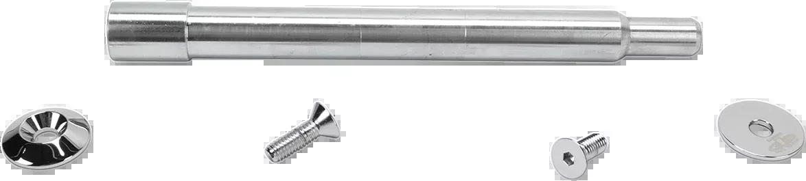 Paul Yaffe Bagger Nation Y-Axle with Smooth Style Axle Cover Kit – Custom – Front – Chrome – 25 mm