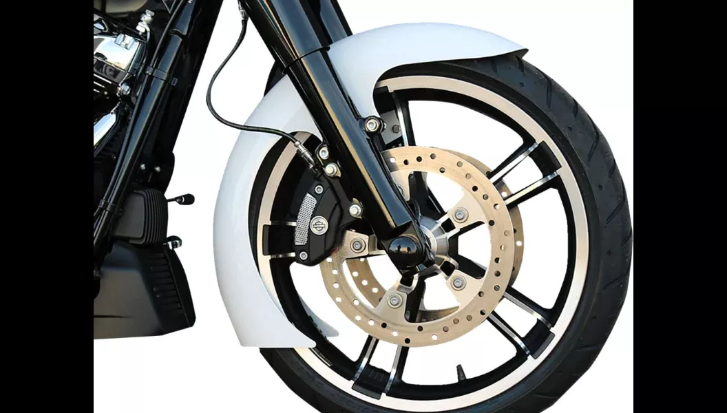 Paul Yaffe DEI Front Fender for 16-19" Wheels W/Black Adap 4 Harley 14-23 FLH