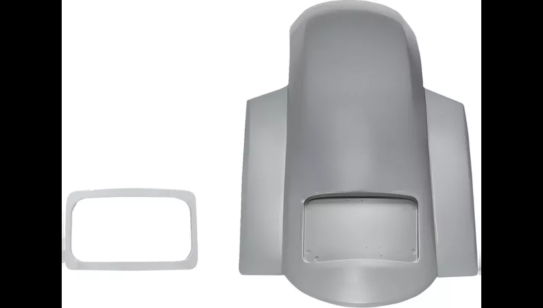 Paul Yaffe Short Sport Rear Fender W/Chrome License Frame 4 Harley 23-24 FLTRX