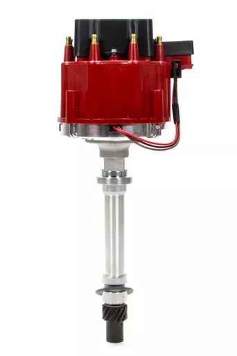 Performance Distributors D.U.I. Racing Distributor SBC Red Cap w/o Vacuum Adv 127212RD