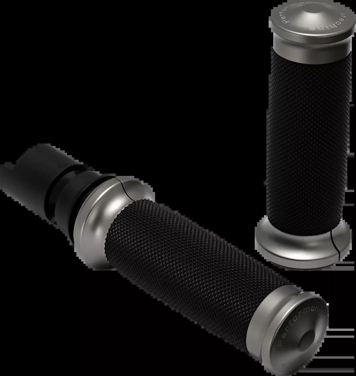Performance Machine Contour Gray Hand Grips for 2023-2026 Harley Touring Softail