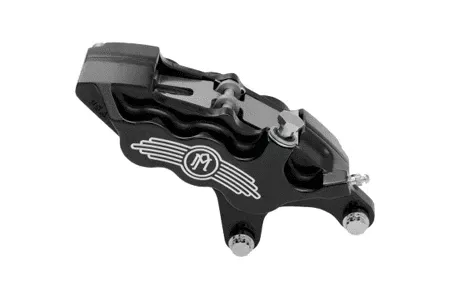 Performance Machine Six-Piston Front Calipers for Certain H-D Models Starting in '00 for use with 13" Rotors (112 x 6B calipers) -Contrast Cut, Right Caliper