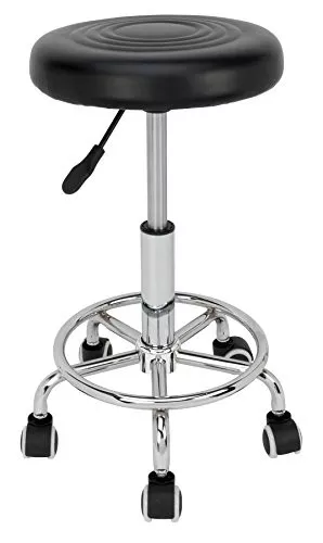 Performance Tool W85027 Adjustable Pneumatic Rolling Bar Stool 19-24 Inch