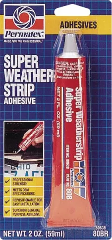 Permatex Super Weather Strip Adhesive 2 Oz - 80638