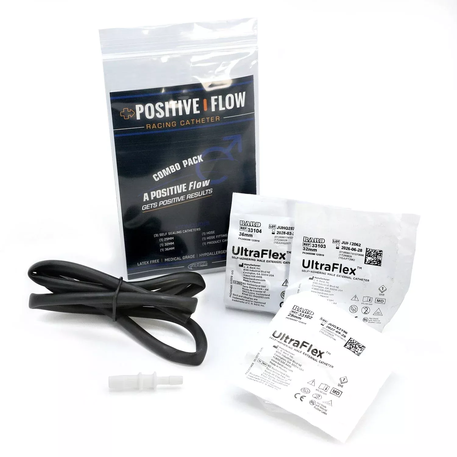Positive Flow Men’s Racing Catheter – Combo Pack