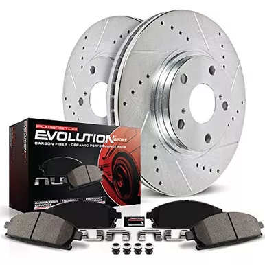 Power Stop K7507 Z23 Brake Pads & Rotors Kit fits 2010-2018 Santa Fe