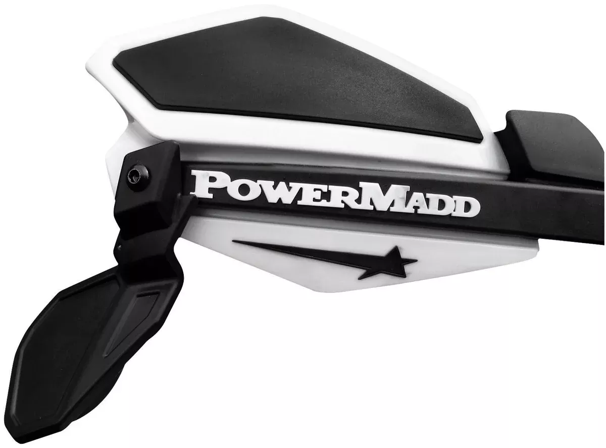 Powermadd Mirror - Star Series - Side View - Round - Standard - Fixed Mount/Folded-In - Black - Kit 34289