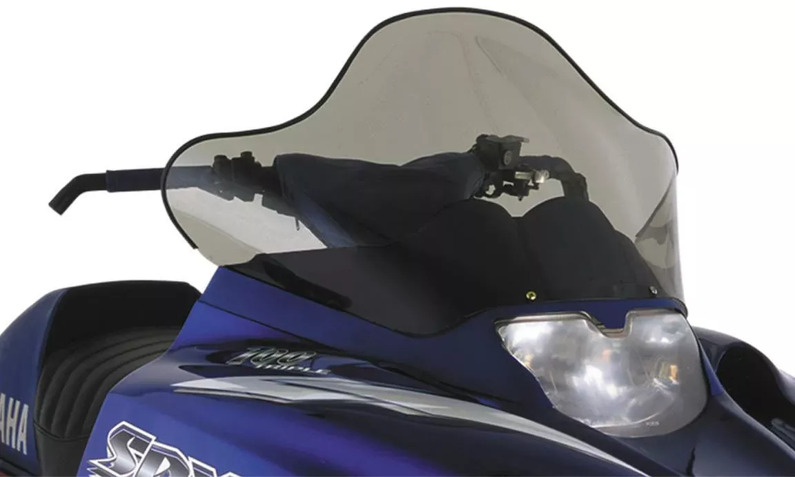 Powermadd Windshield - 13.5" - Low 14224 fits 2000-2002 Yamaha SRX700 / 2001 Yamaha SX700R / 2002-2003 Yamaha SX600R / 2001 Yamaha VMAX 700 VX700DX Deluxe / 2001-2003 Yamaha Mountain MAX 700 MM700, Venture 700 VT700
