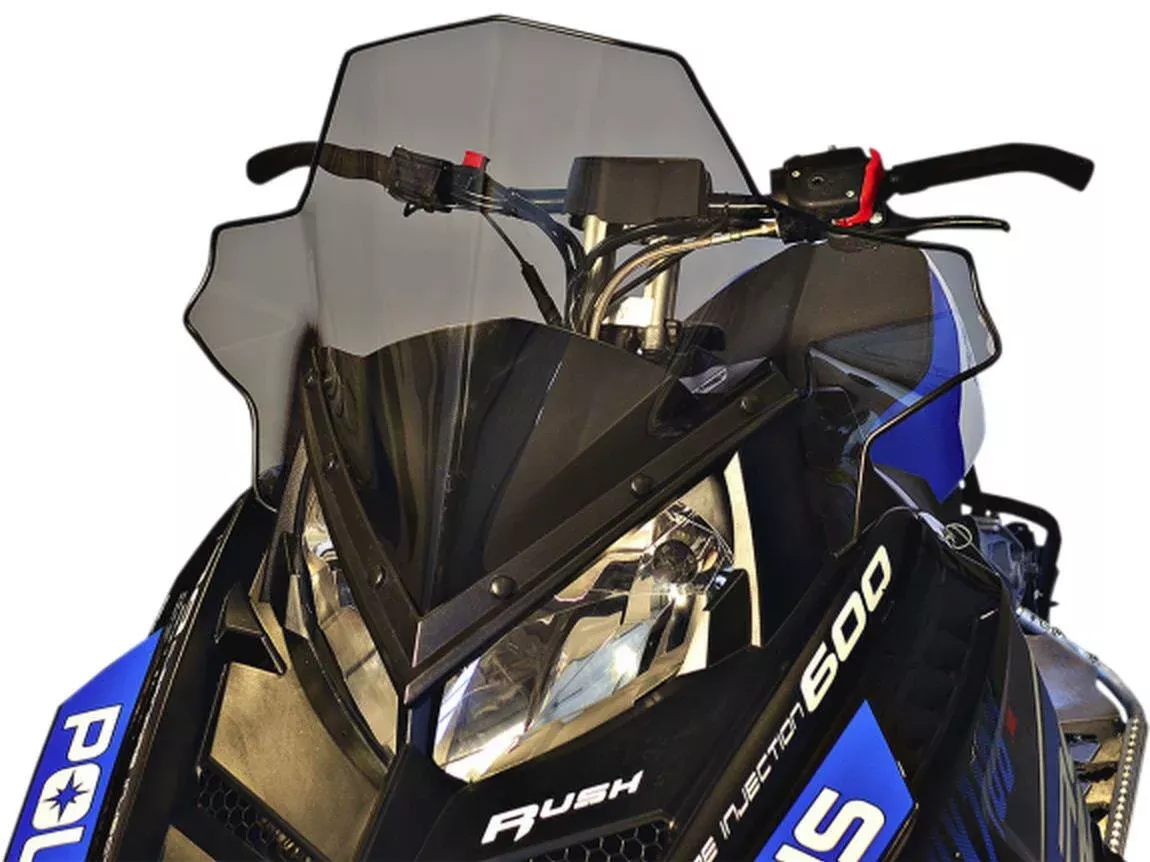 Powermadd Windshield - 16.5" - Low 11821 fits 2015 Polaris Assault RMK 800 155in, Indy 550 Voyager 144in, Switchback Assault 600 144in / 2020 Polaris Indy 120, Indy 600 121in, Indy 600 Sp 129in, Indy 600 Sp 137in, Indy 600 Xc 129in