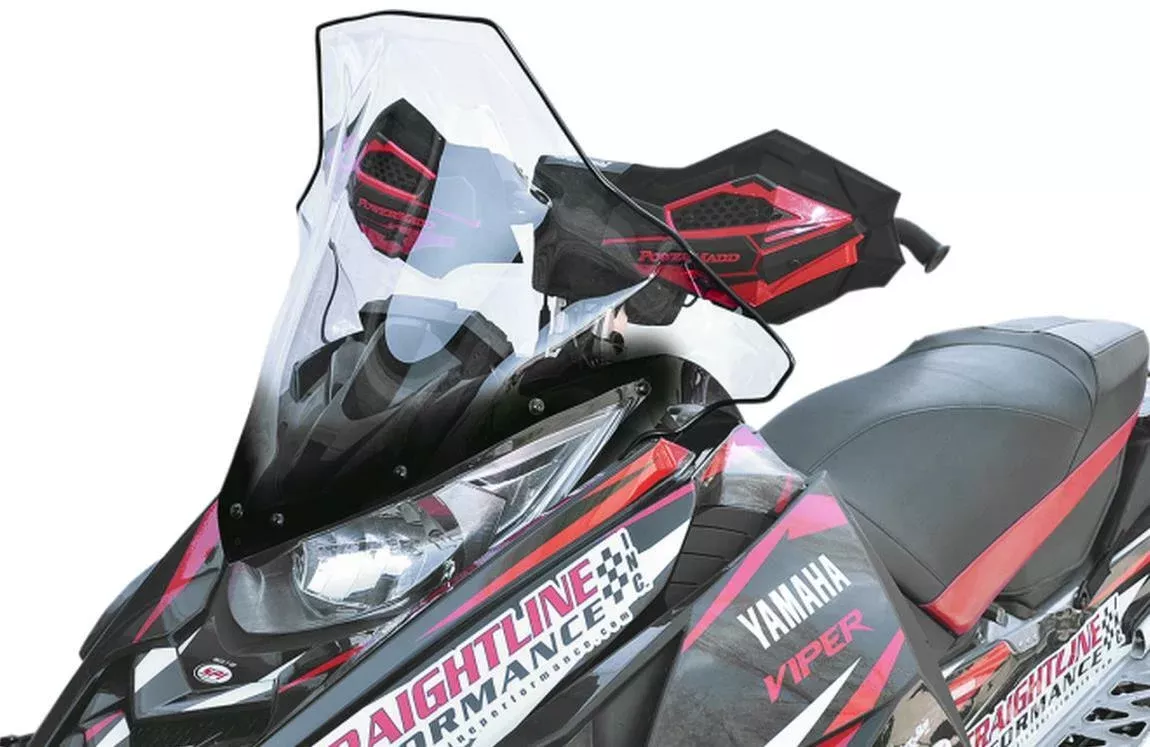 Powermadd Windshield - 19" - High 14540 fits 2019 Arctic CAT M6000 SE ES 141in, M6000 SE ES 153in, M8000 Hardcore 153in, M8000 Hardcore 162in, M8000 Mountain CAT 153in, M8000 Mountain CAT 162in, M8000 Sno PRO 153in 2.6, M8000 Sno PRO 162in 3.0