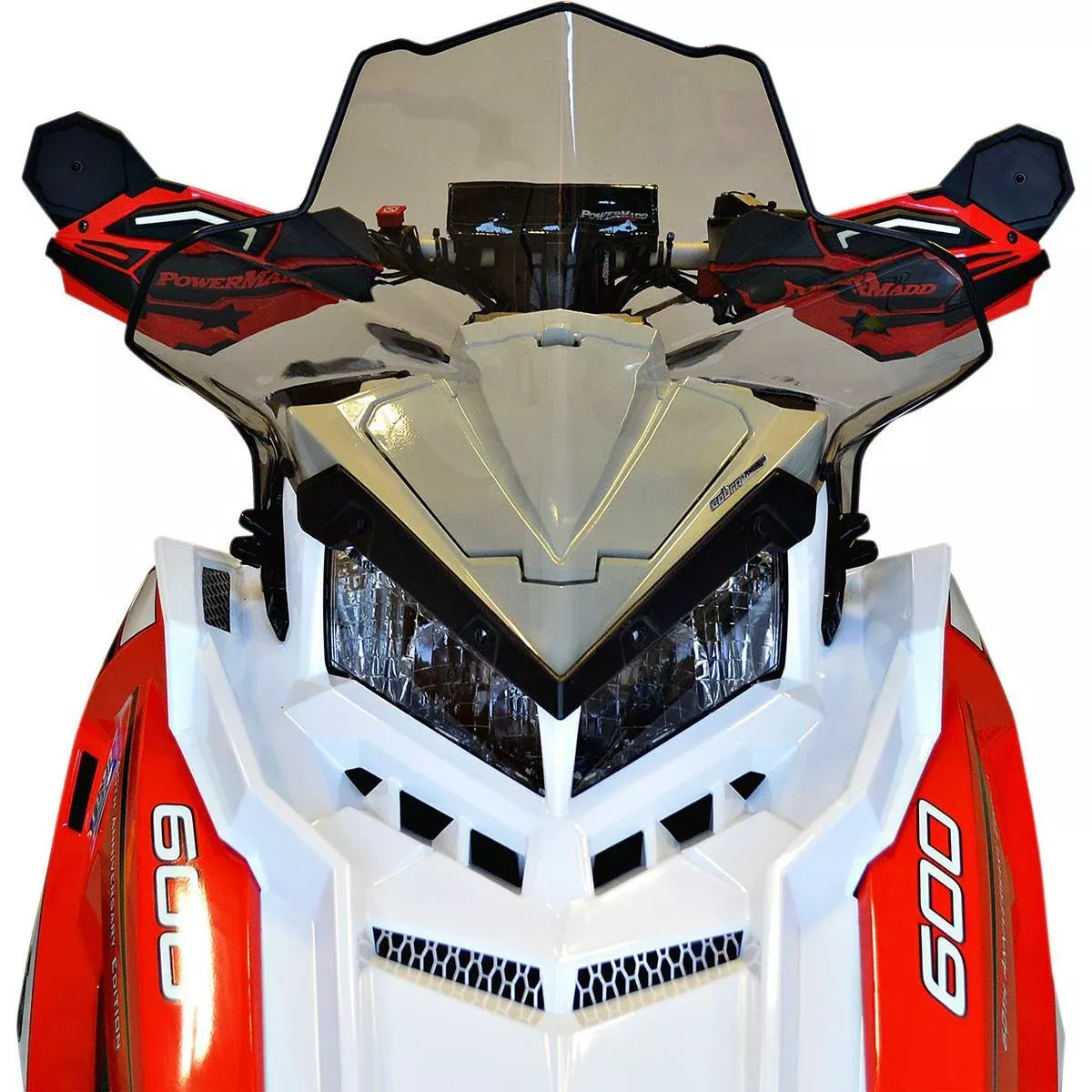 Powermadd Windshield - Low - 16" 11621 fits 2016-2017 Polaris Assault RMK 800 155 3IN / 2016-2018 Polaris Assault RMK 800 155in, Rush 800 PRO X / 2021-2022 Polaris Indy 550 Adventure 144in, Indy 550 Adventure 155in, Indy 600 Sp 129in, Indy 600 Sp 137in