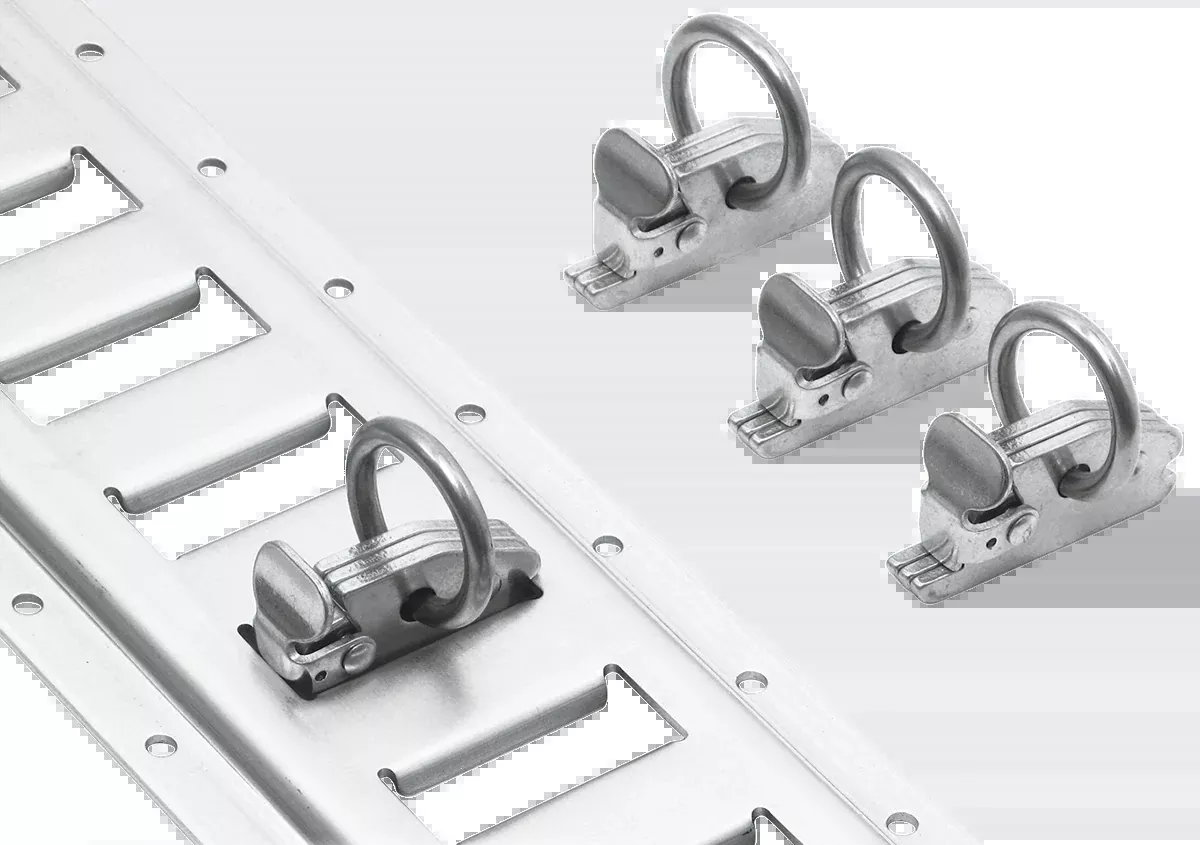 Powertye MFG 4 Pack Universal ATV UTV Motorcycle Trailer E-Track O-Ring Clip Kit