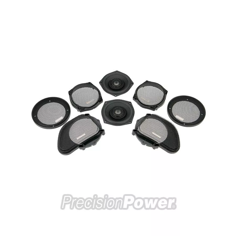 Precision Power HD13.52 Fairing 6.5" Speaker 2 Ohm Upgrade Kit for 1998-2013 Harley Davidson Street/Road Glide Electra Glide Ultra Classic