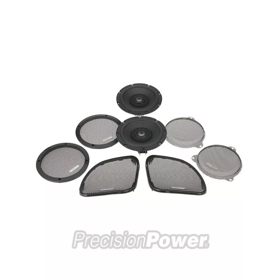 Precision Power HD14.654 Fairing 6.5" Speaker 4 Ohm Upgrade Kit for 2014-2023 Harley Davidson Street/Road Glide Electra Glide Ultra Classic
