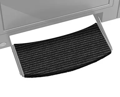 Prest-O-Fit 2-0430 Charcoal Black 22" Wide Ruggids Universal RV Step Rug