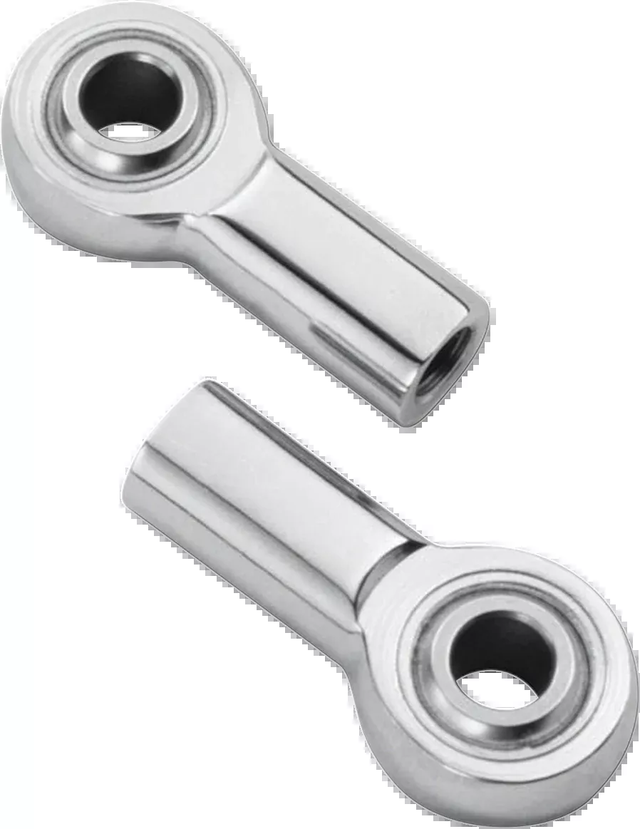 Pro One 5/16-24 Universal Polished Shift Linkage Rod End With Hole for Harley