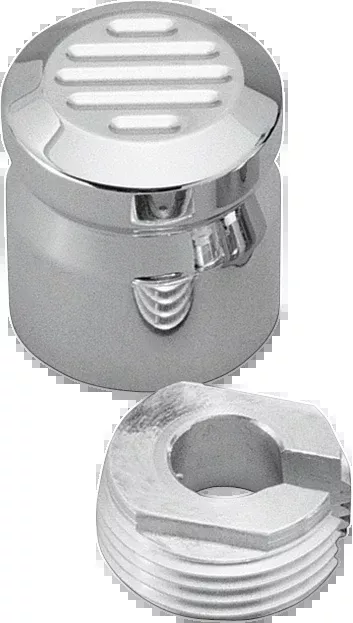 Pro One Ball Milled Chrome Billet Choke Cable Knob Cover for Harley Davidson