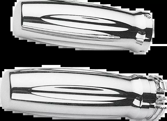 Pro One Chrome Millennium 1" Motorcycle Grips 1980-2022 Harley Touring Softail