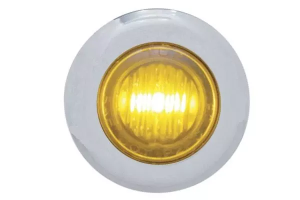 Pro One Mini Marker LED Lights -Amber LED w/ Clear Lens (each)