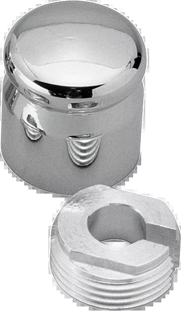 Pro One Smooth Chrome Billet Choke Cable Knob Cover for Harley Davidson