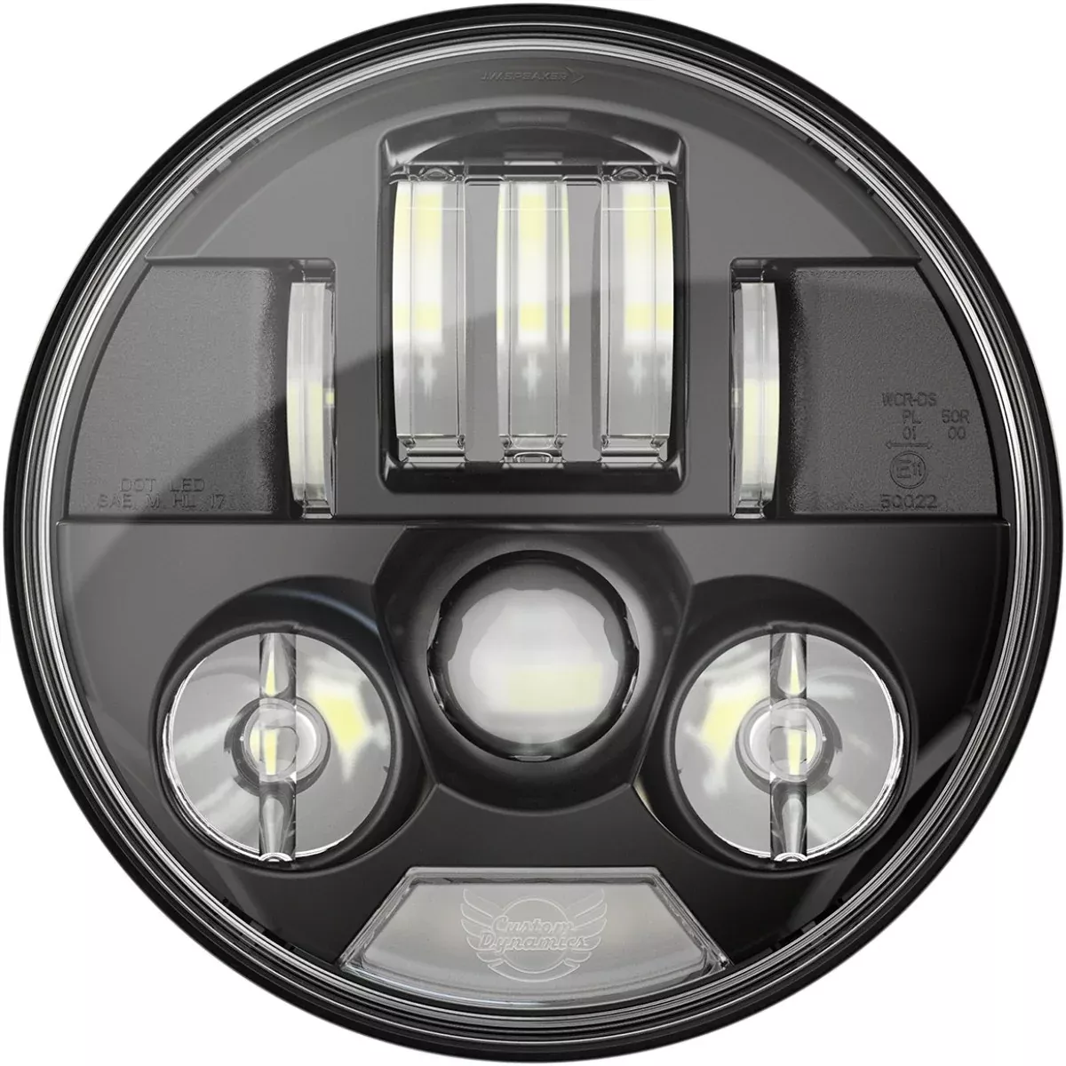 ProBeam PB-7-IND-B Black 7" LED Headlamp Plug N Play15-19 Indian Motorcycles